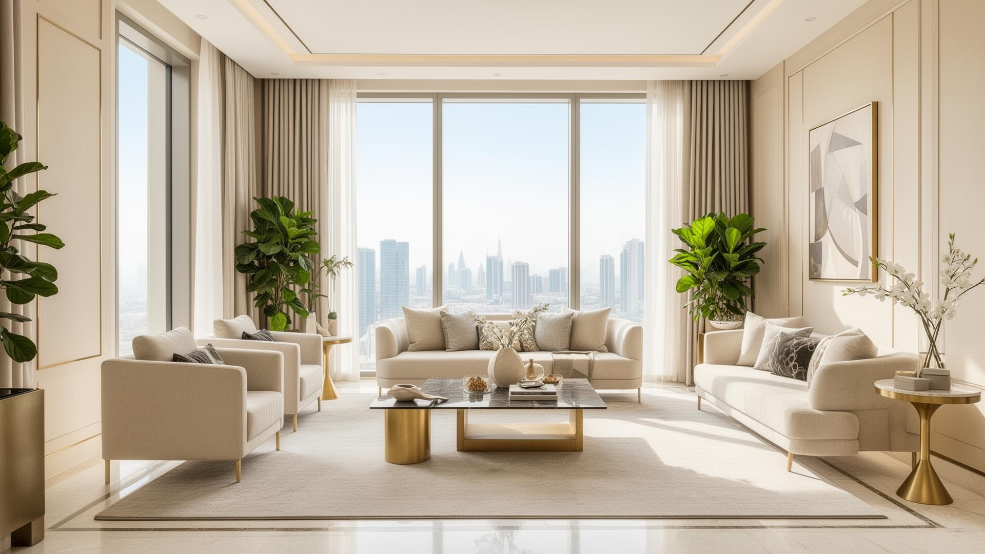 Modern luxury UAE apartment interior